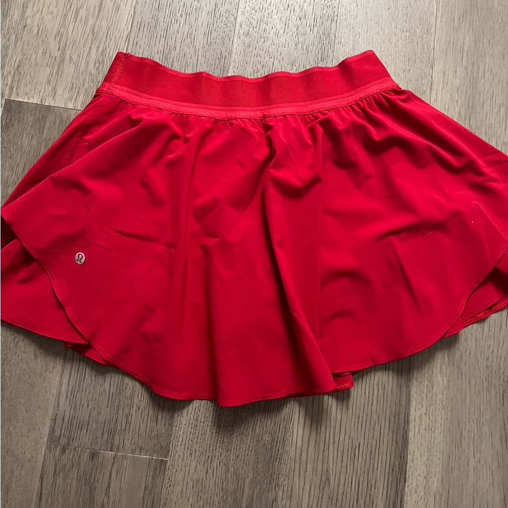 Lululemon red court rival skirt